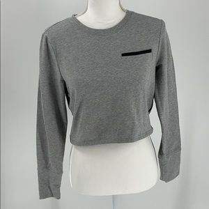 Athleta long sleeve crop top